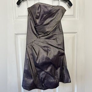 Jessica McClintock Strapless Iridescent Mini Dress